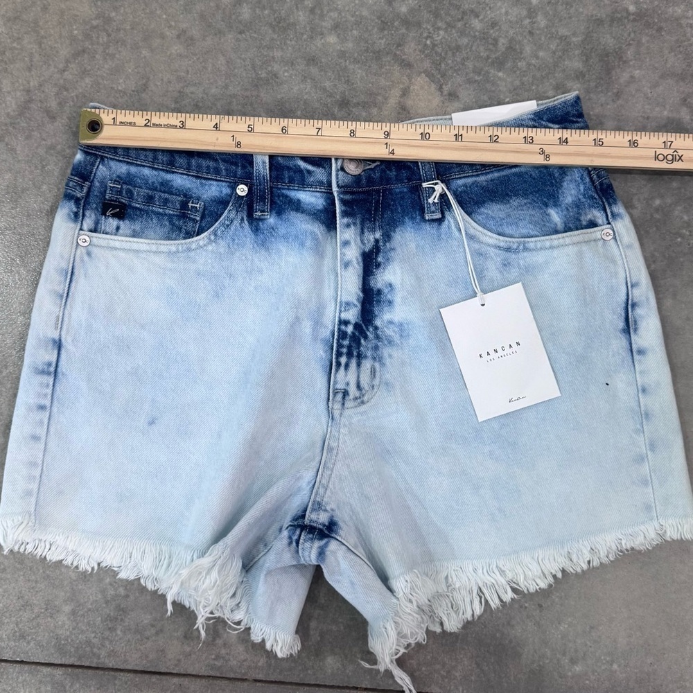 NWT KANCAN bleached shorts - Picture 3 of 7